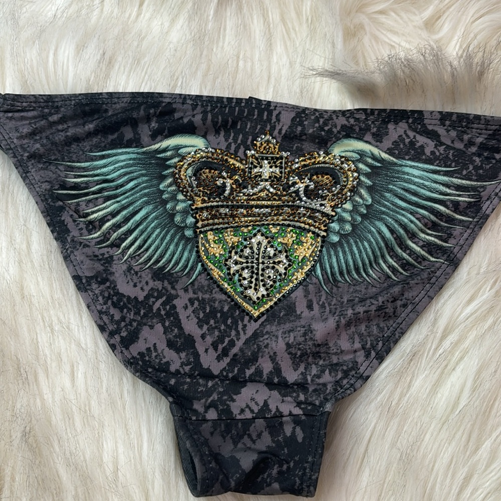 NWOT Sinful By Affliction Bikini Bottoms Rare Deadstock - Picture 2 of 5